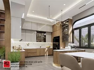 Thiết kế thi công nhà phố hiện đại 3 tầng 9x8m tại Phú Tài Phan Thiết